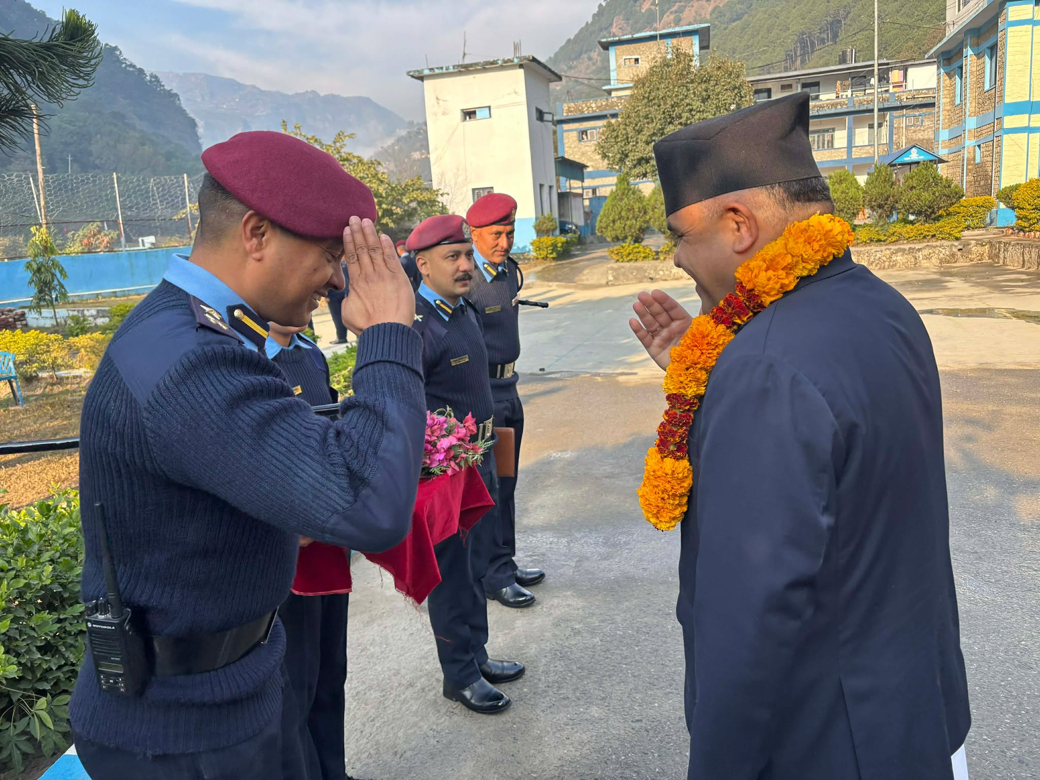 प्रमुख जिल्ला अधिकारीज्यूबाट जिल्ला प्रहरी कार्यालय, म्याग्दीको अनुगमन