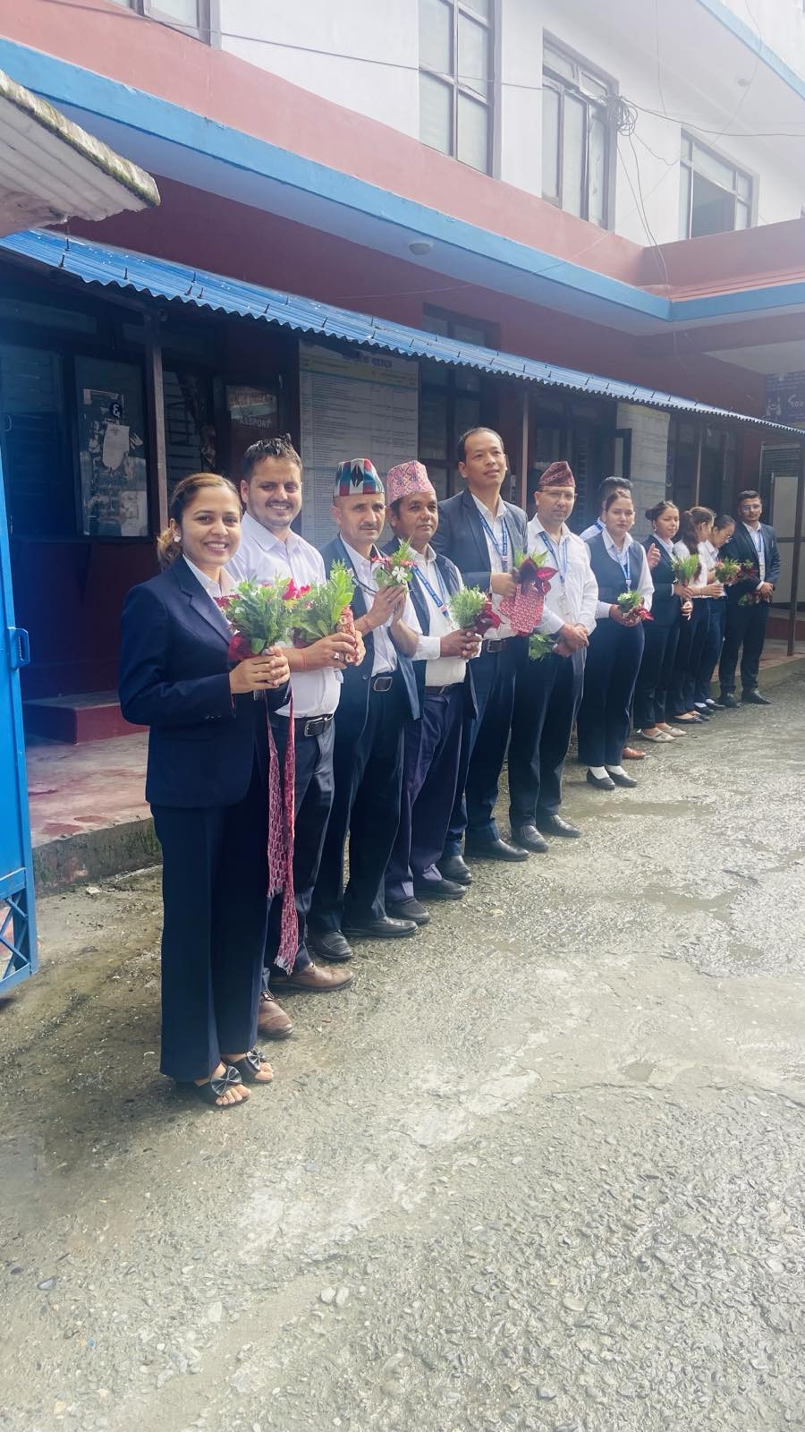 म्याग्दी जिल्लाका श्रीमान् प्रमुख जिल्ला अधिकारी बद्रीप्रसाद तिवारी ज्युको स्वागत कार्यक्रमका केहि तस्बिरहरु ।